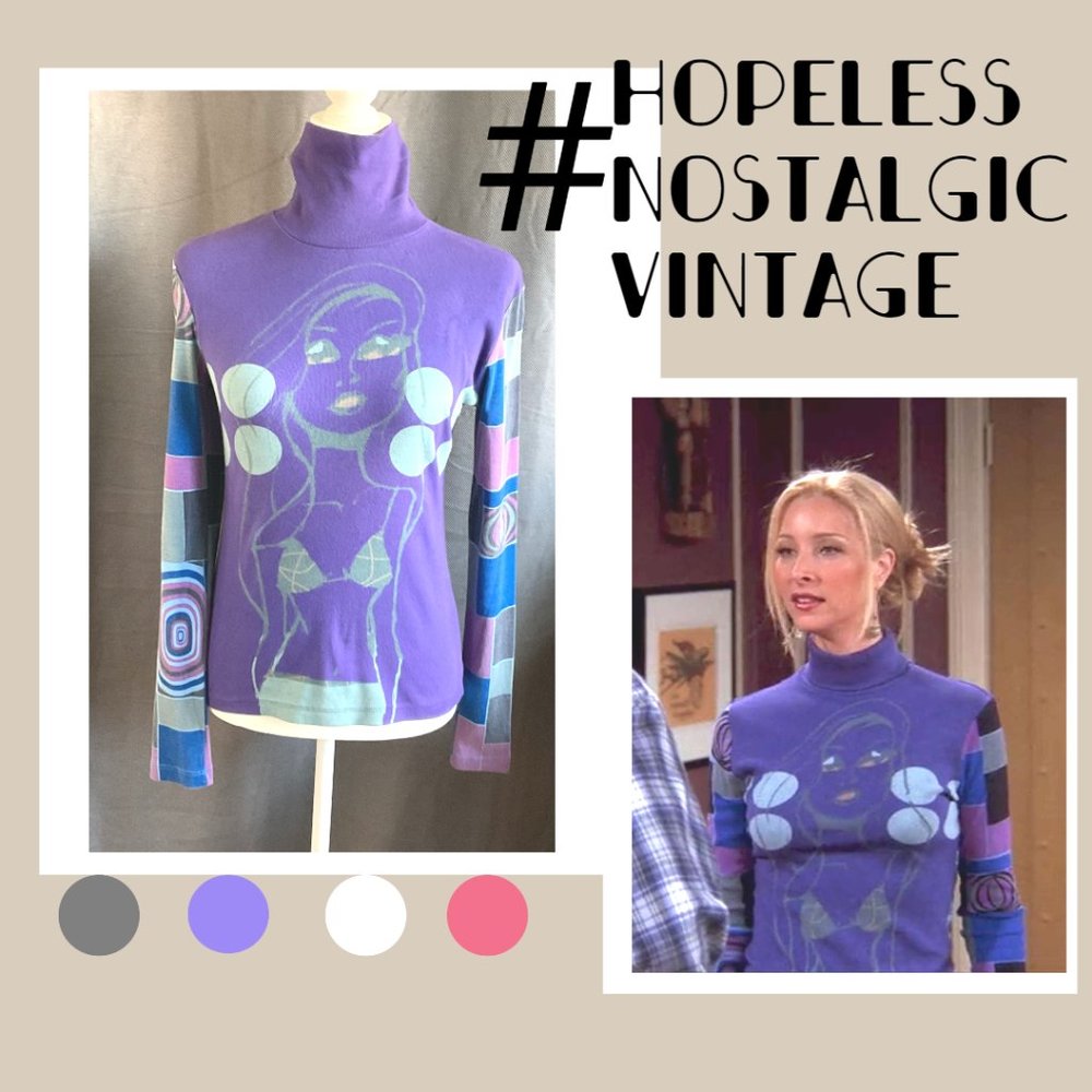 Custo Barcelona turtleneck ASO Phoebe Buffay on Friends